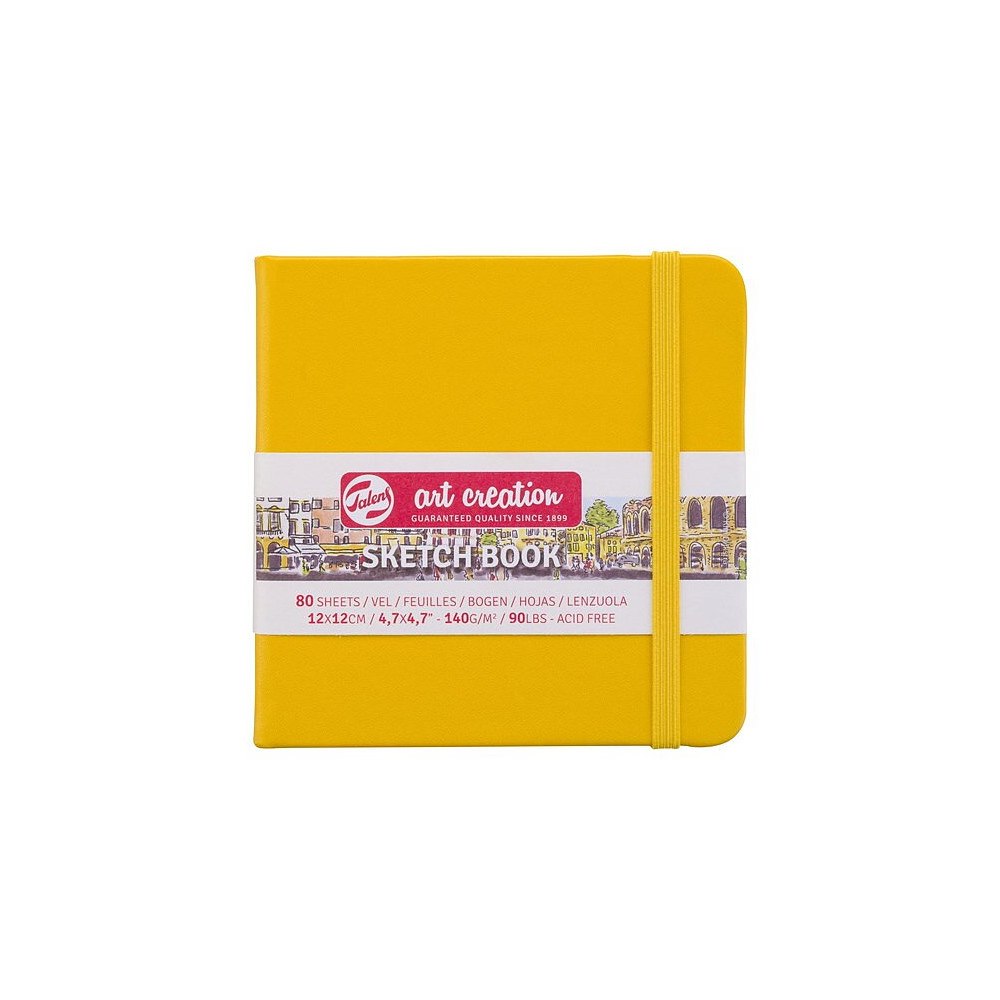 Art Creation SketchBook Golden Yellow 12 x 12 cm / Skissblock guldgul 12 x 12 cm