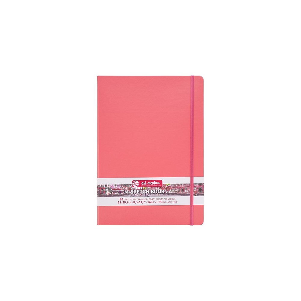 Art Creation SketchBook Coral Red 21 x 30 cm / Skissblock korallröd 21 x 30 cm