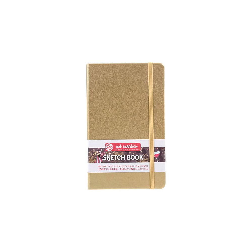 Art Creation Sketchbook White Gold 13 x 21 cm / Skissblock vitguld 13 x 21 cm