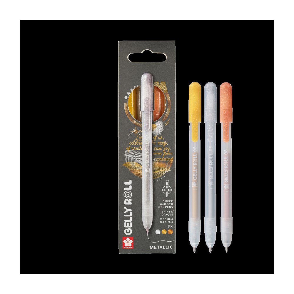 Sakura Sakura Gelly Roll Metallic pennset 3-pack /Gelly Roll Metallic Set 3 B