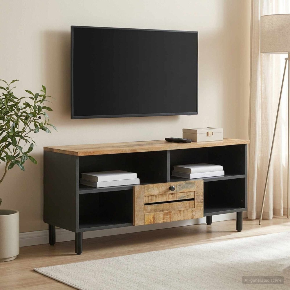 vidaXL Förvaringsskåp Naturlig 100 x 33 x 46 cm Massivt mangoträ