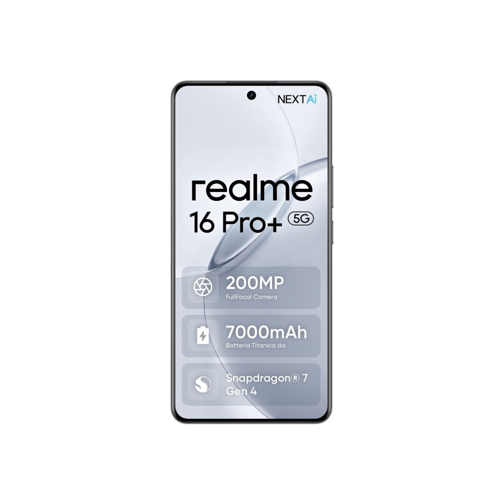 Realme realme 16 Pro+, 17,3 cm (6.8"), 1280 x 2800 pixlar, 12 GB, 5...
