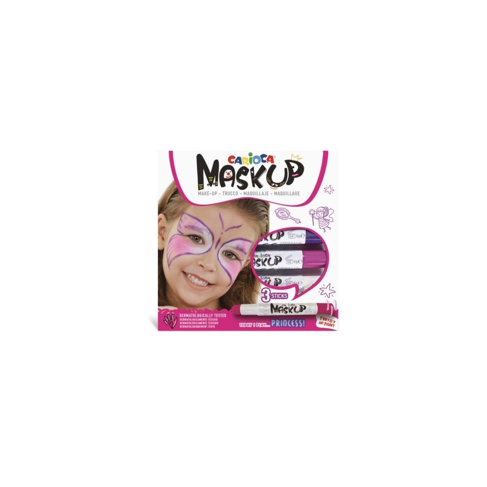 Carioca Carioca MASK UP PRINCESS, Ansiktsfärg, Multifärg, Flicka, 3...