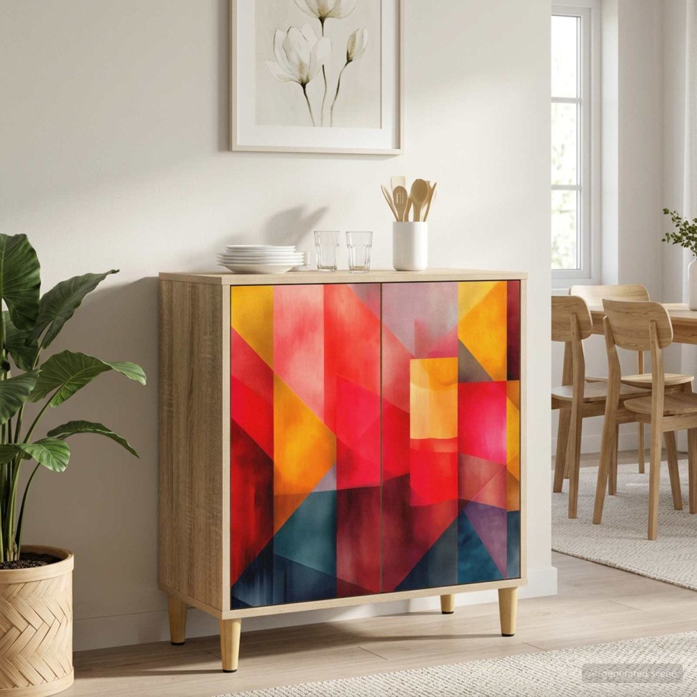 vidaXL Sideboard HEESCH Sonoma-ek 69 x 33 x 75 cm Konstruerat trä