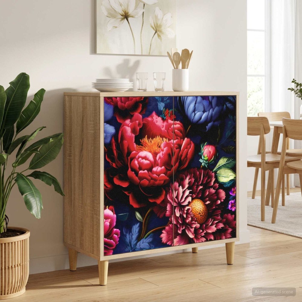 vidaXL Sideboard KIEL Sonoma-ek 69 x 33 x 75 cm Konstruerat trä