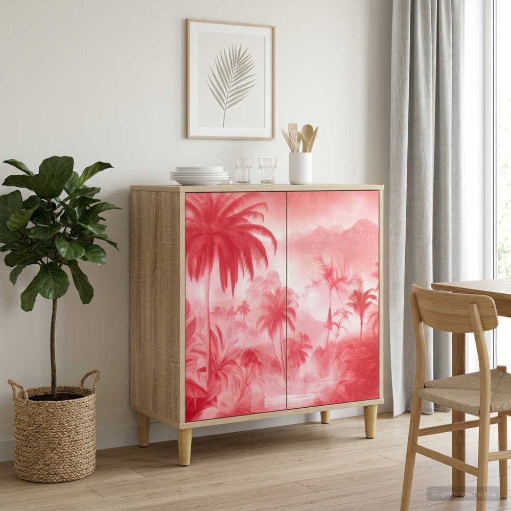 vidaXL Sideboard AACHEN Sonoma-ek 69 x 33 x 75 cm Konstruerat trä