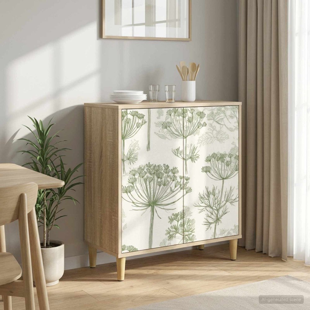 vidaXL Sideboard GOTHA Sonoma-ek 69 x 33 x 75 cm Konstruerat trä