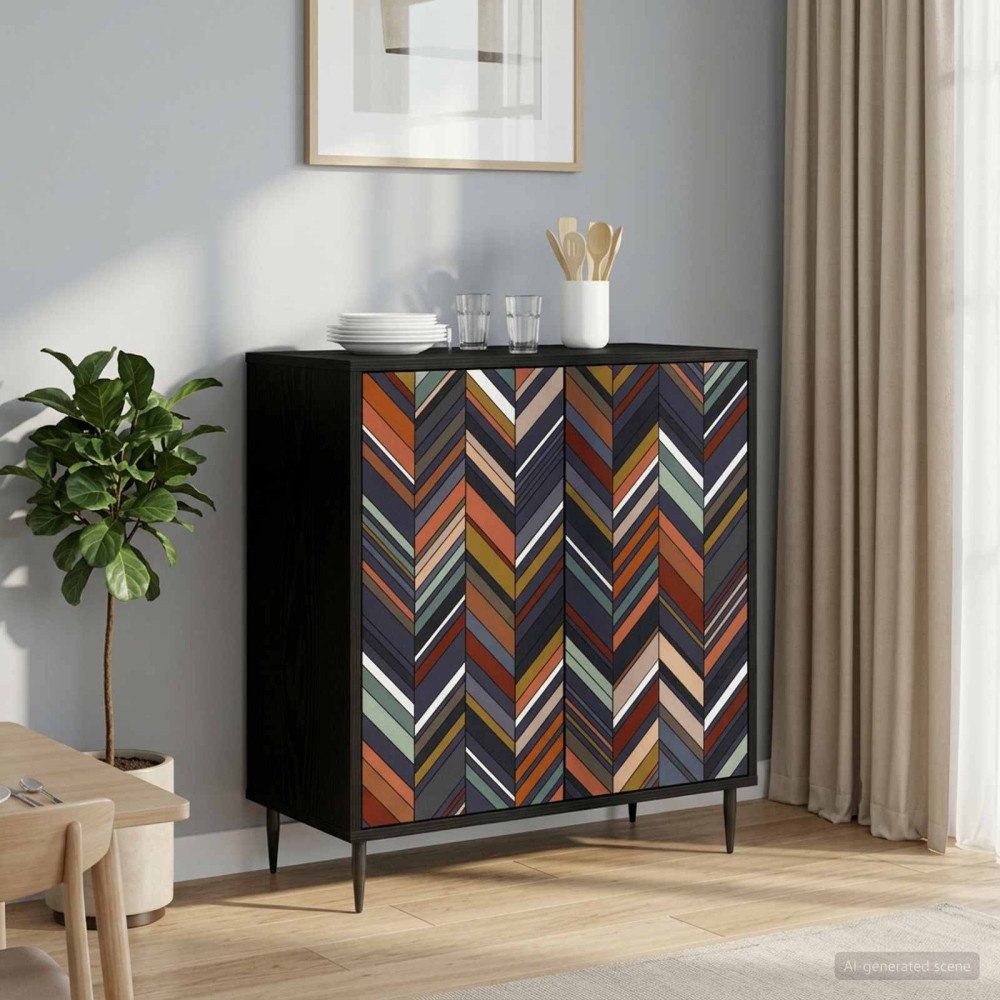 vidaXL Sideboard OMMEN Svart ek 69 x 33 x 76 cm Konstruerat trä