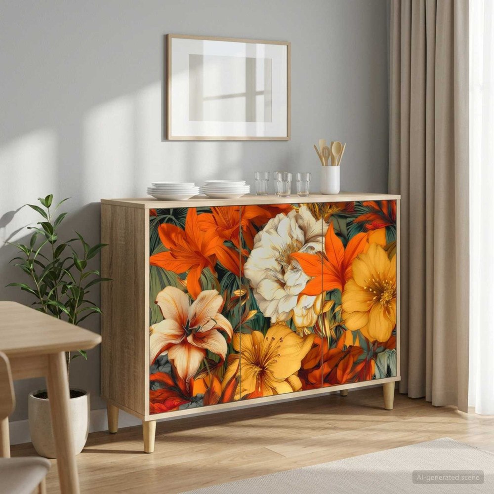 vidaXL Sideboard GENNEP Sonoma-ek 102 x 33 x 75 cm Konstruerat trä