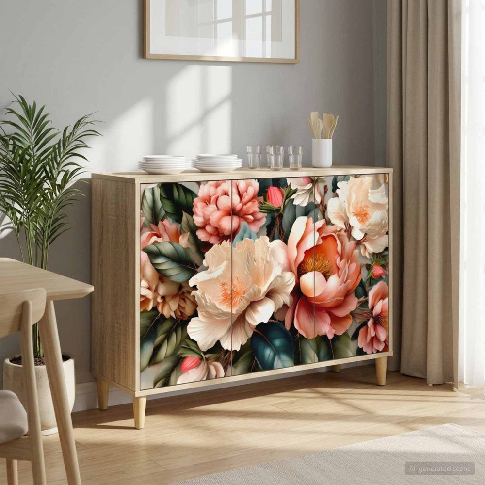 vidaXL Sideboard BORNE Sonoma-ek 102 x 33 x 75 cm Konstruerat trä