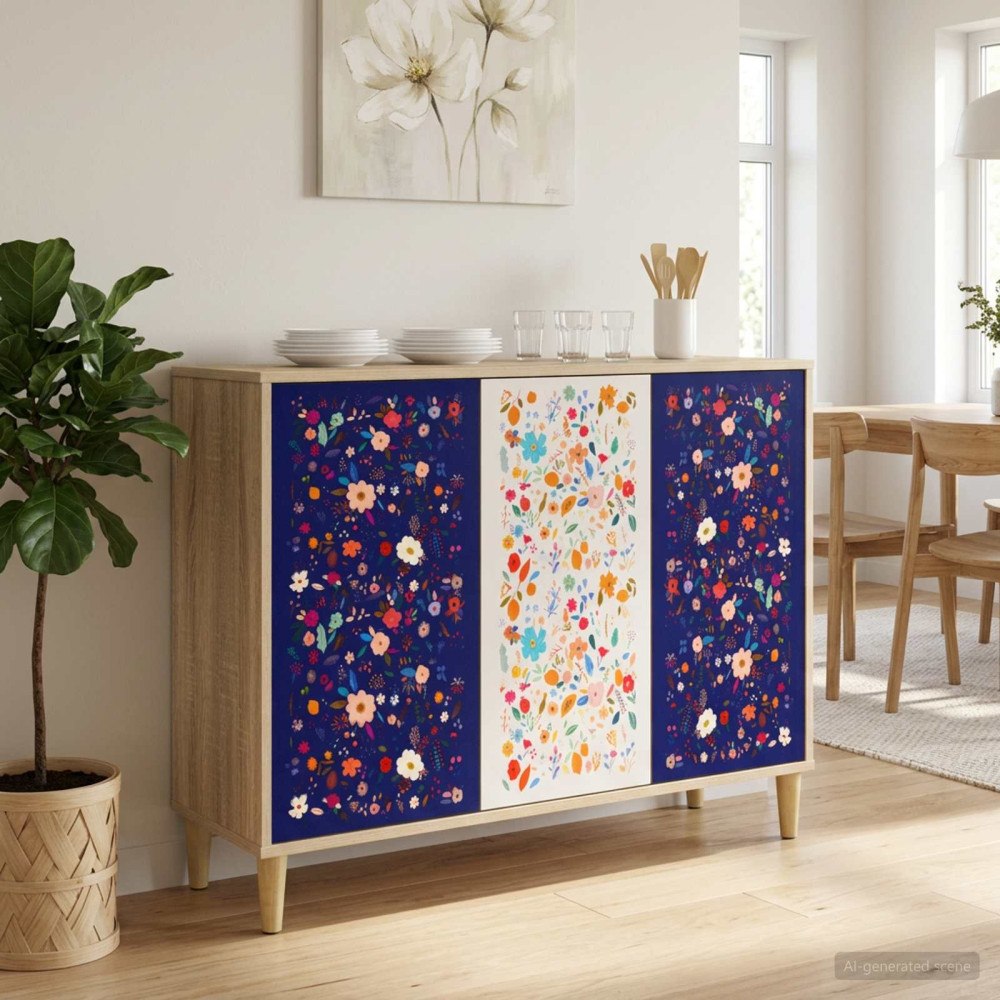 vidaXL Sideboard MAINZ Sonoma-ek 102 x 33 x 75 cm Konstruerat trä