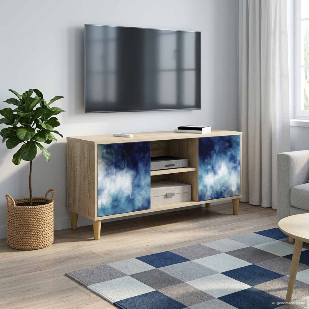 vidaXL TV-skåp RAALTE 102 x 33 x 50 cm Sonoma-ek Konstruerat trä