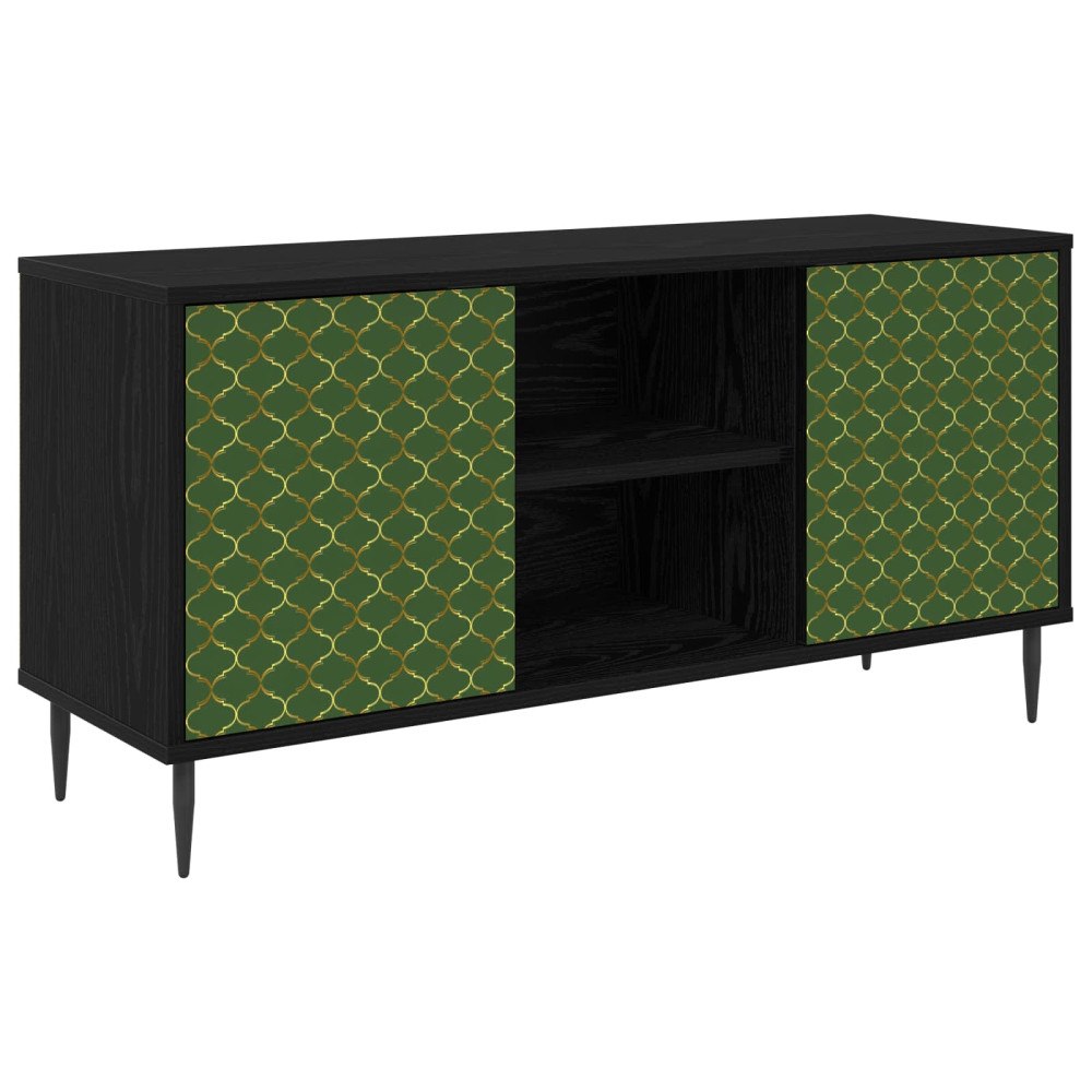 vidaXL TV-skåp GELEEN 102 x 33 x 51 cm Svart ek Konstruerat trä