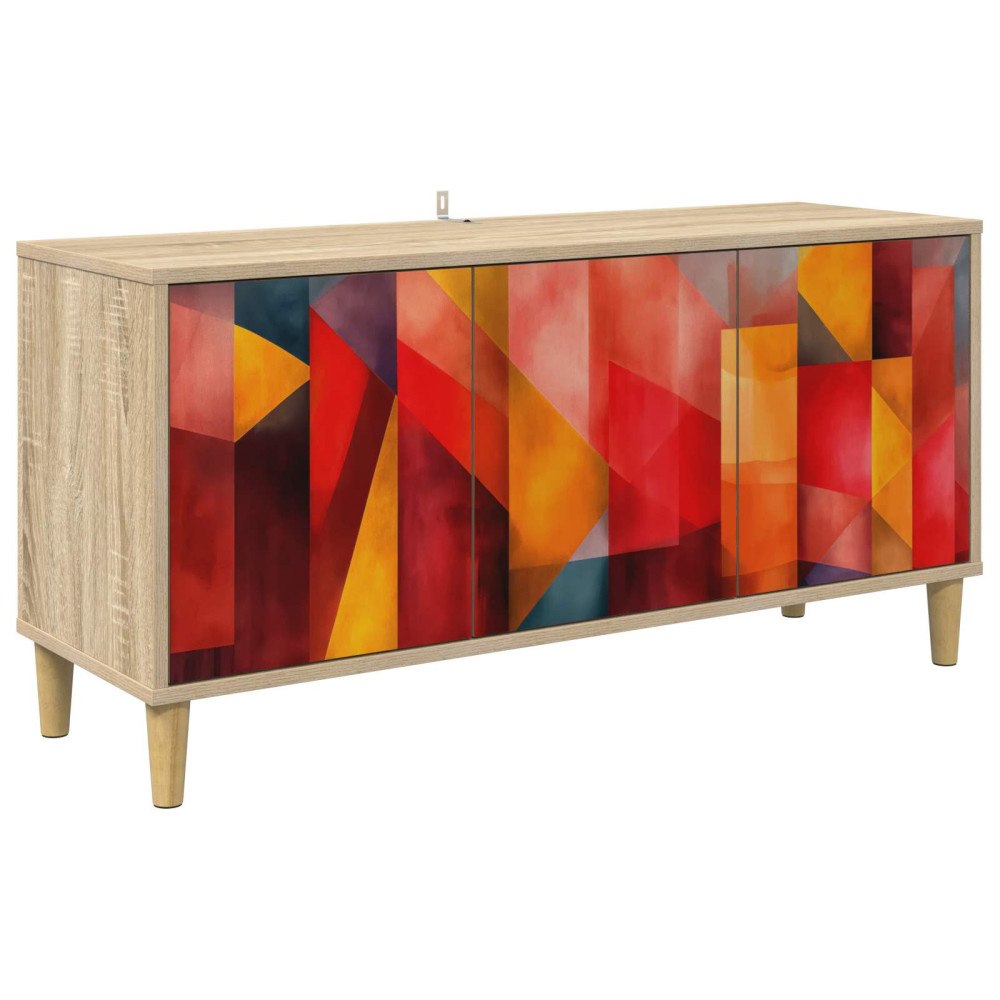 vidaXL TV-skåp HEESCH 102 x 33 x 50 cm Sonoma-ek Konstruerat trä