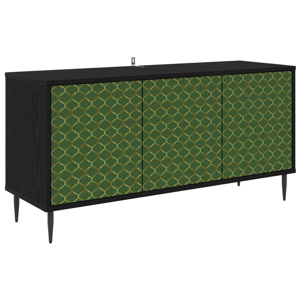 vidaXL TV-skåp GELEEN 102 x 33 x 51 cm Svart ek Konstruerat trä