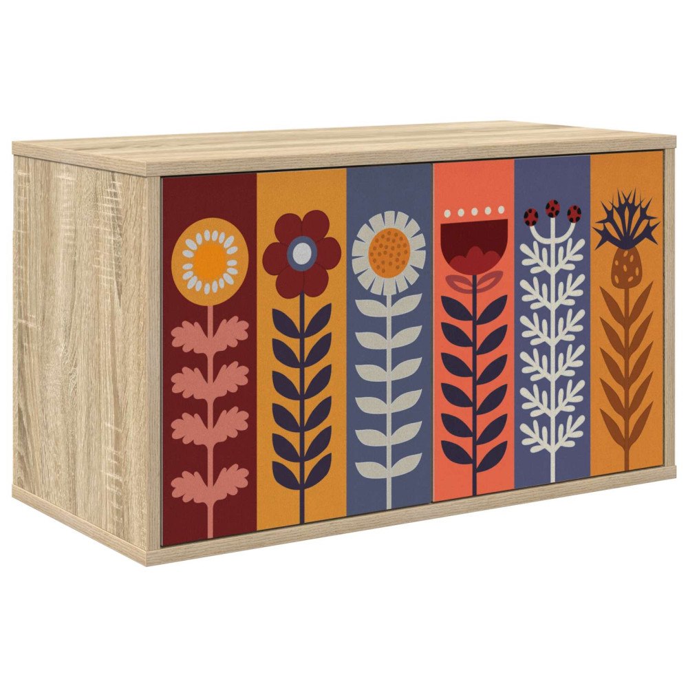 vidaXL Väggmonterad TV-skåp ESSEN 69 x 33 x 40 cm Sonoma-ek