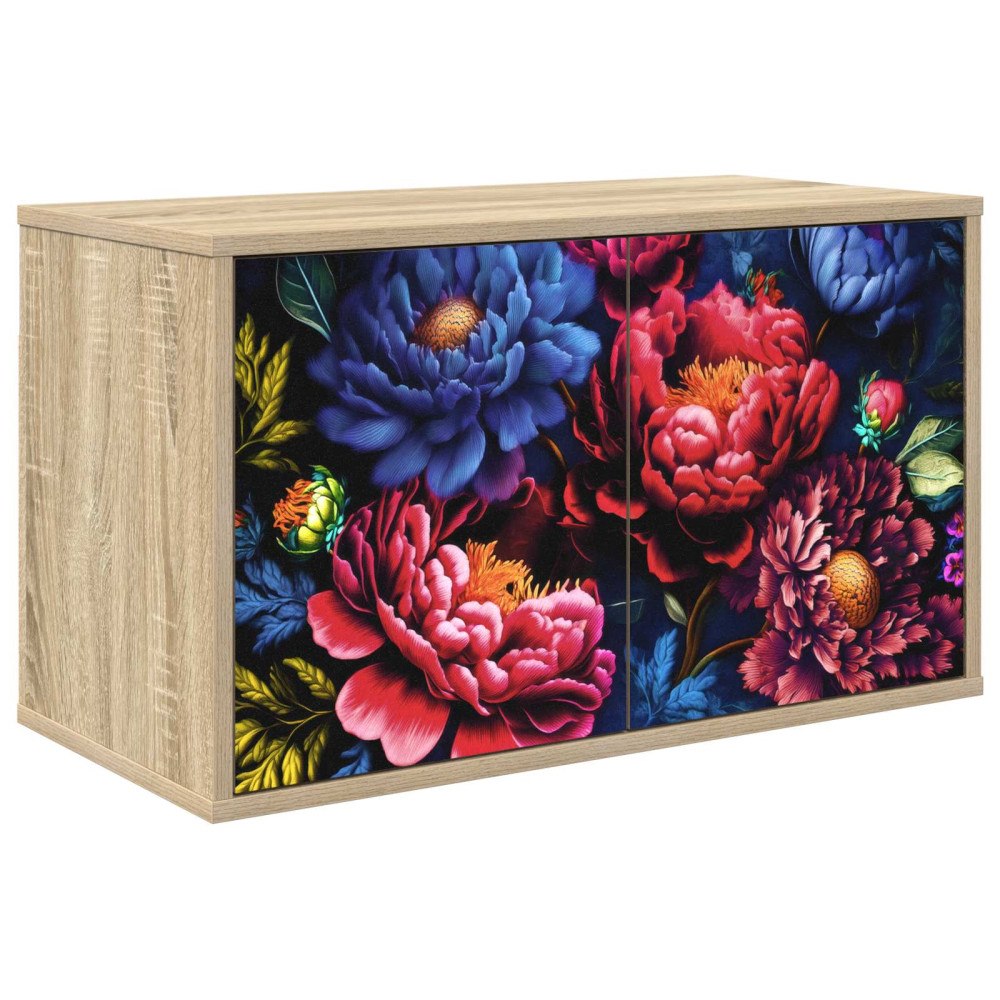 vidaXL Väggmonterad TV-skåp KIEL 69 x 33 x 40 cm Sonoma-ek