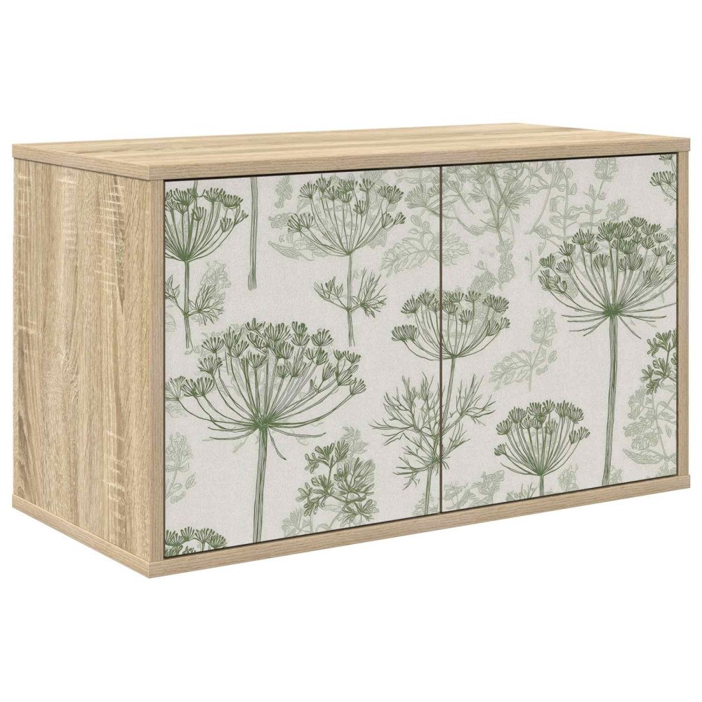 vidaXL Väggmonterad TV-skåp GOTHA 69 x 33 x 40 cm Sonoma-ek
