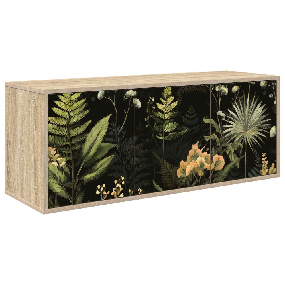 vidaXL Väggmonterad TV-skåp RHENEN 102 x 33 x 40 cm Sonoma-ek