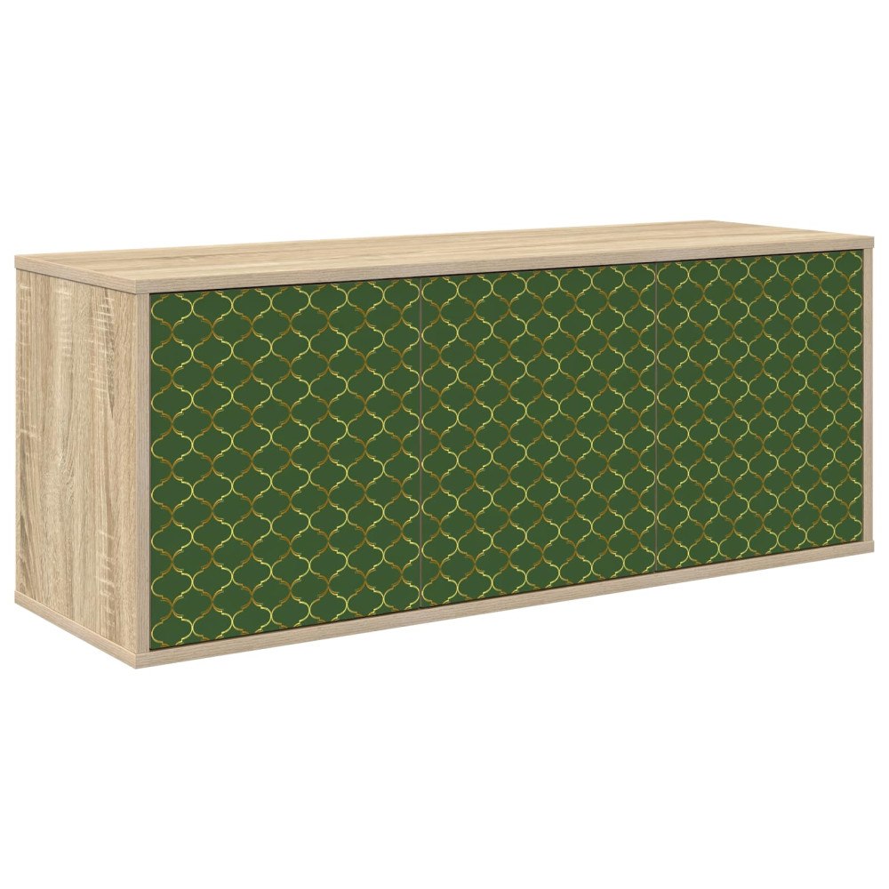 vidaXL Väggmonterad TV-skåp GELEEN 102 x 33 x 40 cm Sonoma-ek