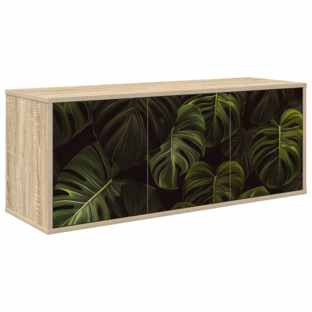 vidaXL Väggmonterad TV-skåp ELBURG 102 x 33 x 40 cm Sonoma-ek