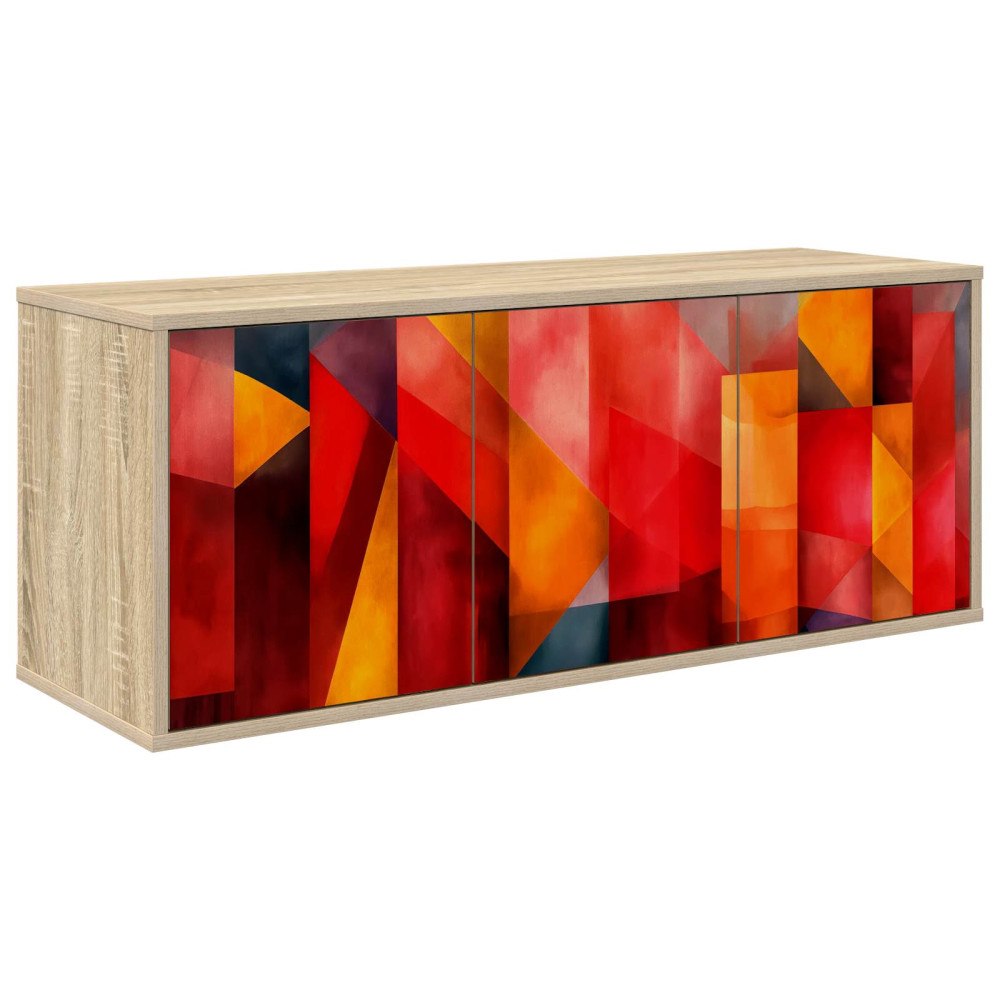 vidaXL Väggmonterad TV-skåp HEESCH 102 x 33 x 40 cm Sonoma-ek