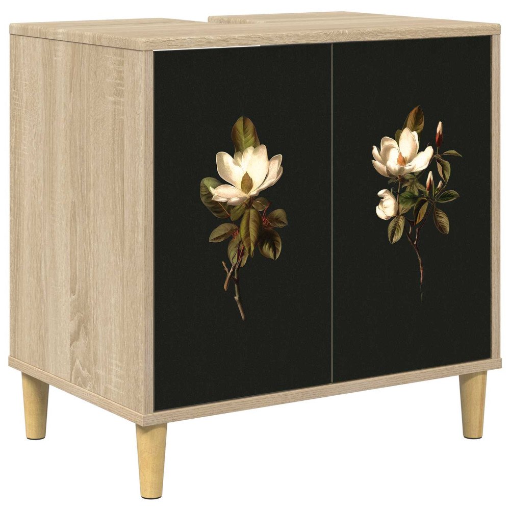 vidaXL Badrumsskåp BREMEN Sonoma-ek 60 x 40 x 60 cm Konstruerat trä