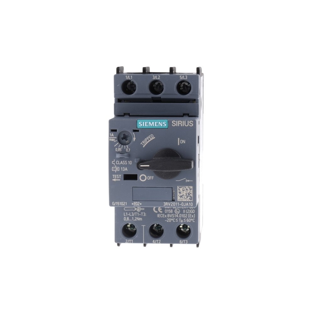 Siemens Siemens 3RV2011-0JA10 Strömbrytare 1 st Inställningsområde (...