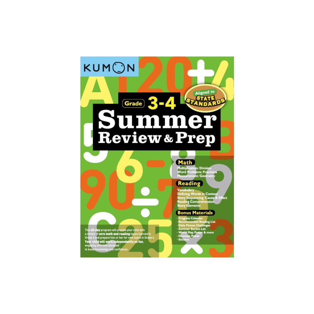 Kumon Publishing North America, Inc Kumon Summer Review and Prep 3-4 (häftad, eng)