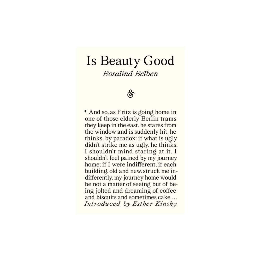 And Other Stories Is Beauty Good (häftad, eng)