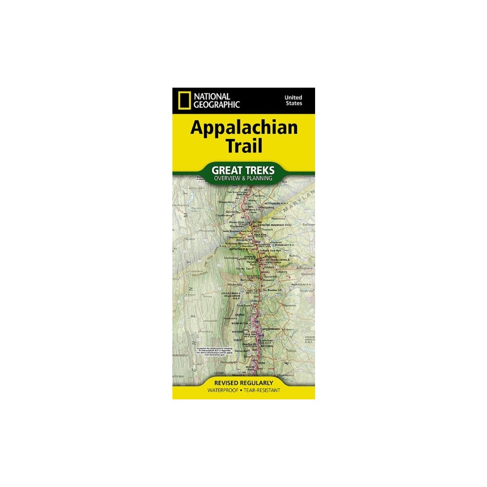 National Geographic Maps Appalachian Trail Overview and Planning Map