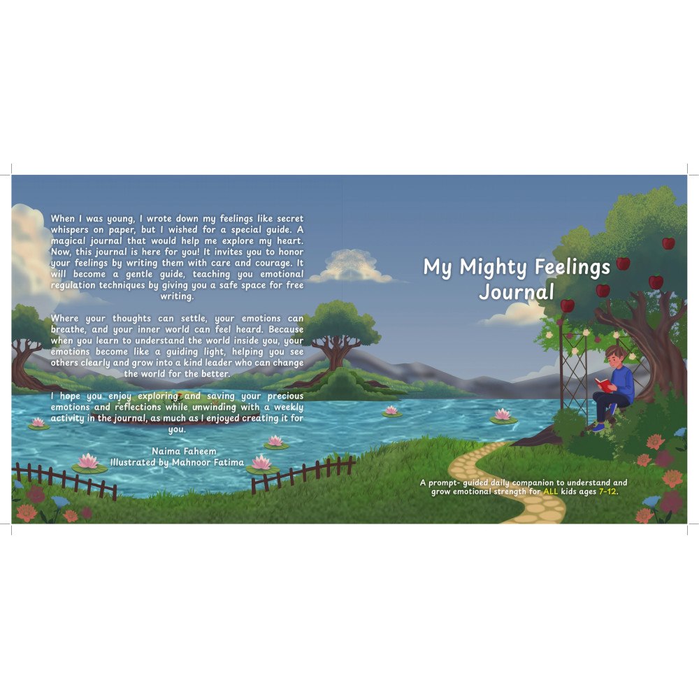 Min Mäktiga Känslodagbok My Mighty Feeings Journal : Daily Journaling Prompts, Gratitude Reflections & a Feelings Wheel to support Social Emotion...