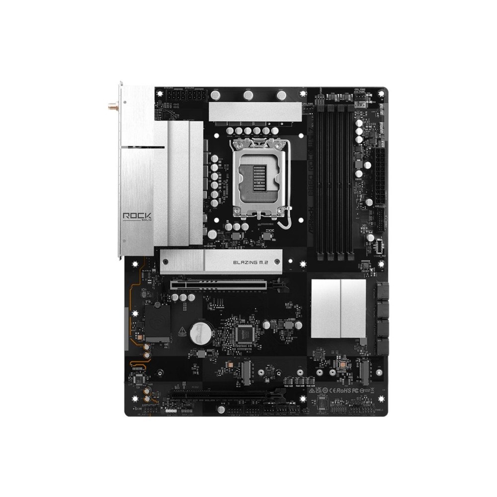 ASRock ASRock B860 Rock WiFi 7 - moderkort - ATX - LGA1851-uttag - B860