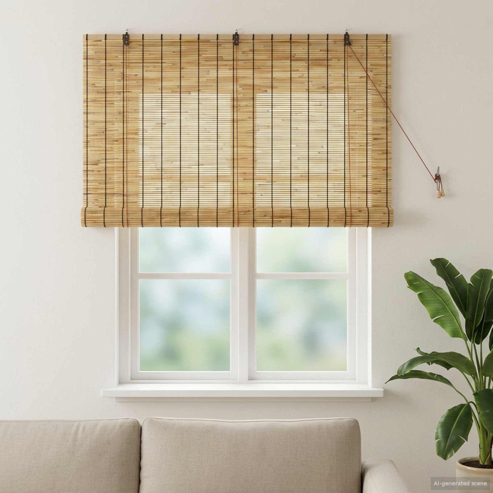 vidaXL Rullgardin Naturlig 140 x 160 cm Vass