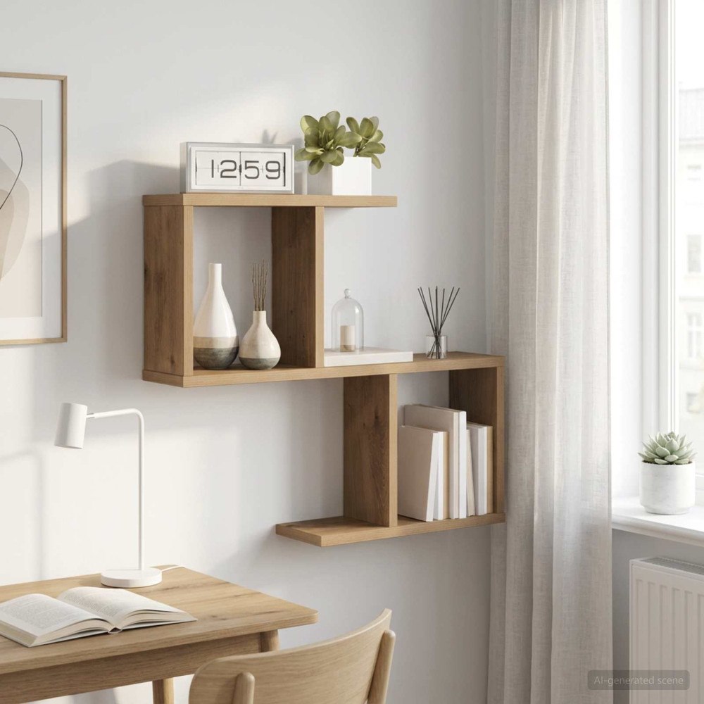 vidaXL Vägg hylla Artisan-ek 60 x 12 x 50,5 cm Konstruerat trä
