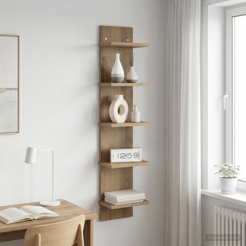 vidaXL Vägg hylla Artisan-ek 22 x 15 x 100 cm Konstruerat trä