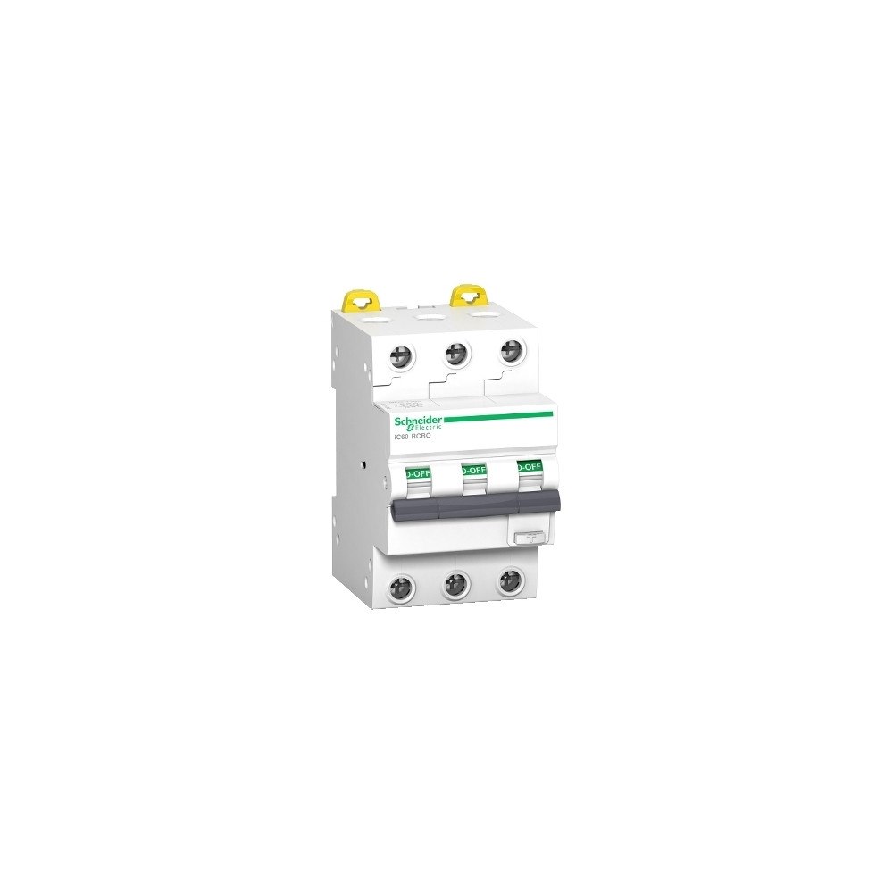 SCHNEIDER ELECTRIC Kombinationsbrytare HPFI, iC60, C, 3P, 16A, 30mA 10kA, klass...