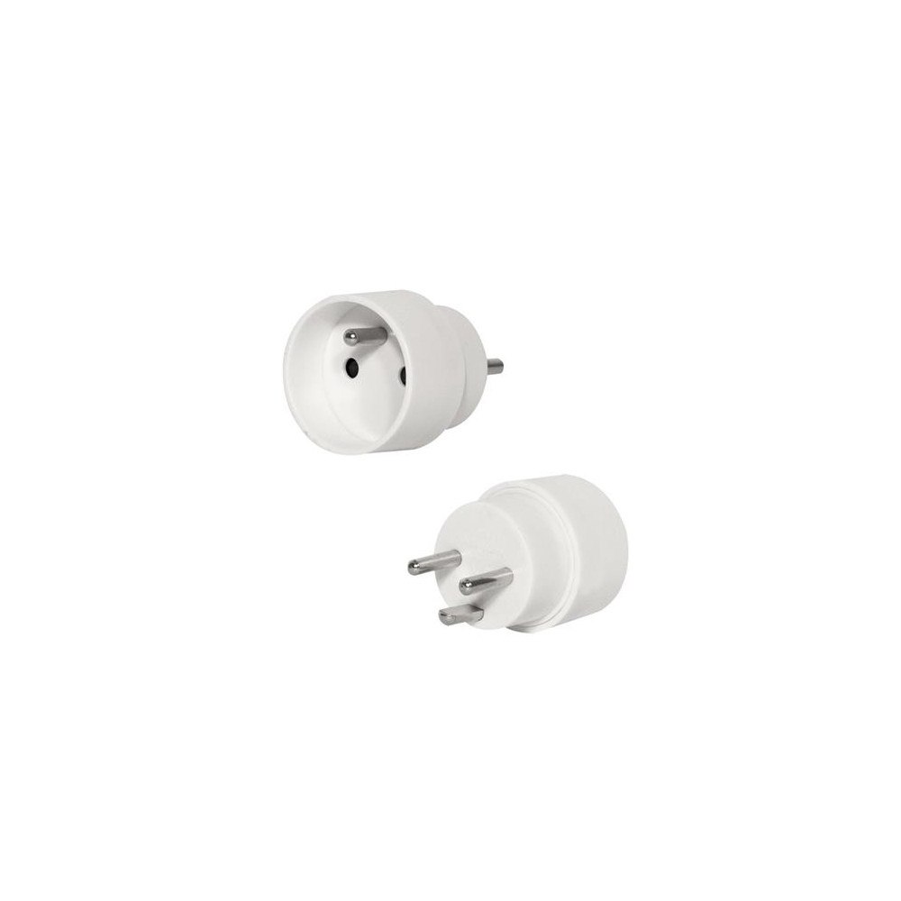 Solar Plus Hybridkontakt 16A, adapter från Dansk uttag till stift-/pind...