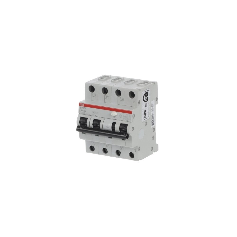 ABB ABB Kombinationsbrytare C 16A, 3-polig + noll C-karaktäristi...