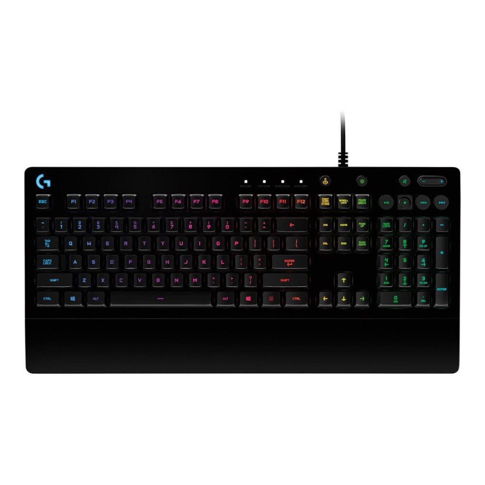 Logitech Logitech Prodigy G213 - tangentbord - med LED-indikator - AZERTY - belgisk - svart Inmatningsenhet