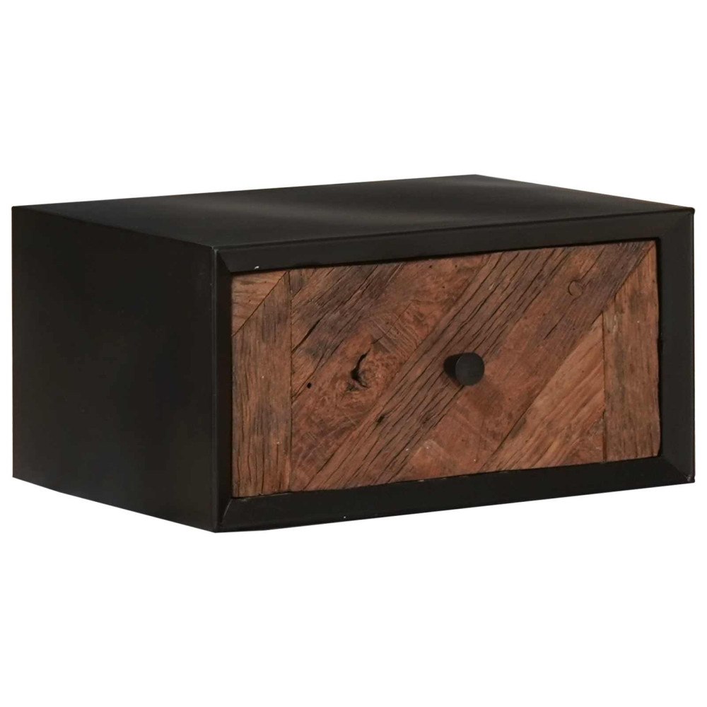 vidaXL Handgjord Sängbord Naturlig 40 x 30 x 20 cm