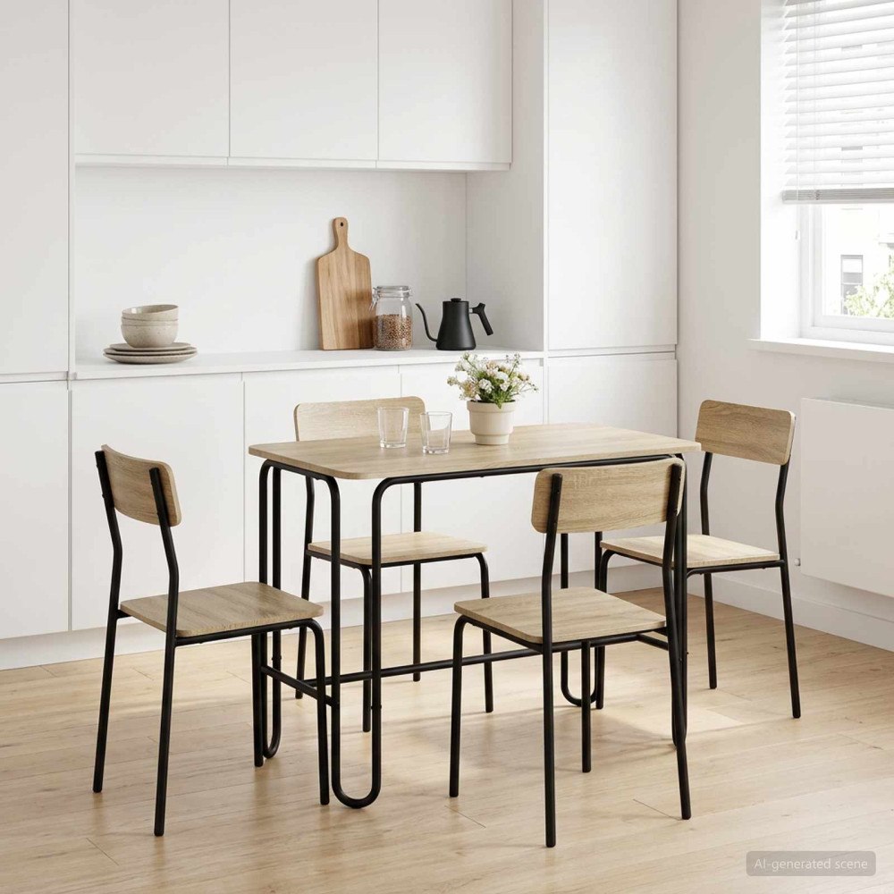 vidaXL Matbord 100 x 50 x 75 cm Konstruerat trä Sonoma-ek Rektangulär