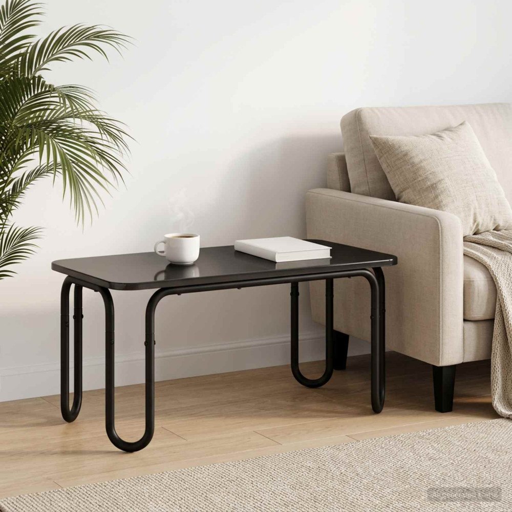 vidaXL Kaffeebord Svart 79,5 x 40 x 36 cm Konstruerat trä