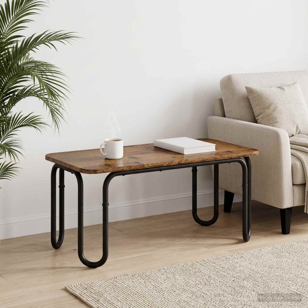 vidaXL Kaffeebord Gammalt trä 79,5 x 40 x 36 cm Konstruerat trä
