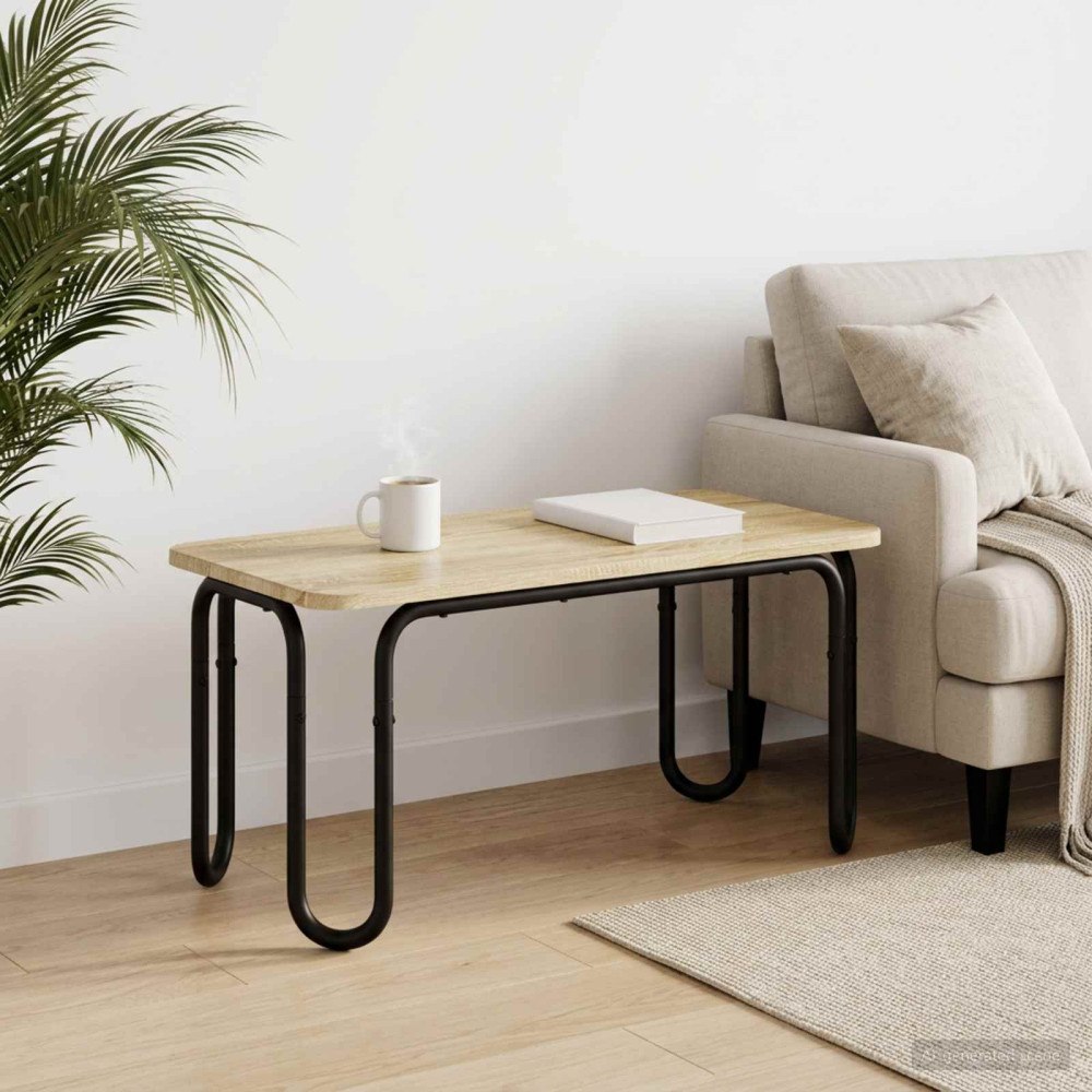 vidaXL Kaffeebord Sonoma-ek 100 x 50 x 45 cm Konstruerat trä