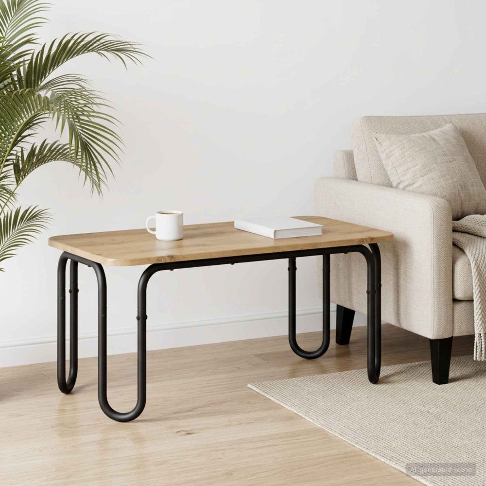 vidaXL Kaffeebord Artisan-ek 100 x 50 x 45 cm Konstruerat trä