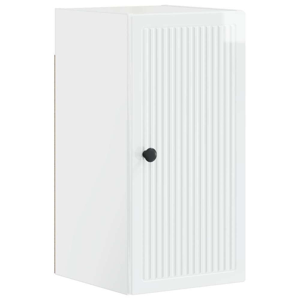 vidaXL Badrumsväggskåp EDE Vit högglans 30 x 31 x 59 cm