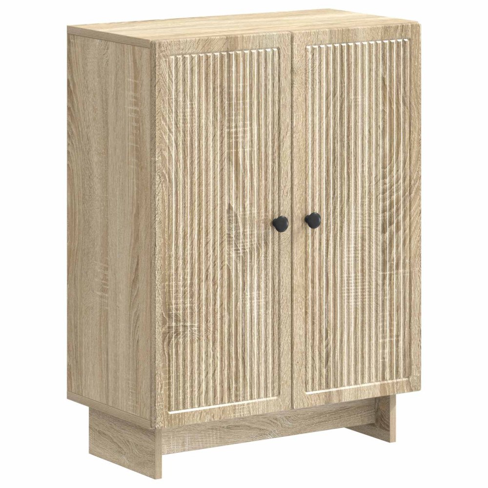 vidaXL Badrumsskrubb EDE Sonoma-ek 59,5 x 31 x 80 cm Konstruerat trä