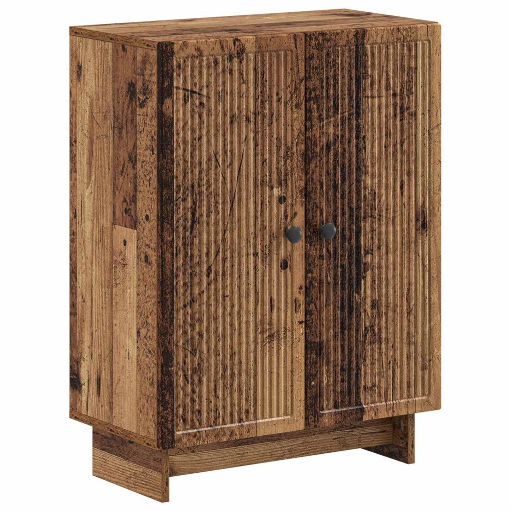 vidaXL Badrumsskrubb EDE Gammalt trä 59,5 x 31 x 80 cm Konstruerat trä