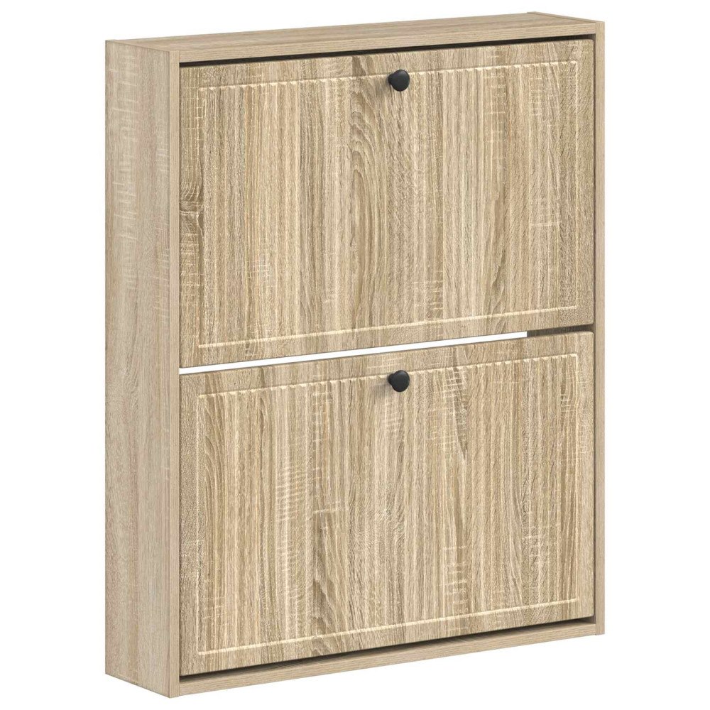 vidaXL Väggmonterad skoskåp EDE 71 x 17 x 86 cm Konstruerat trä